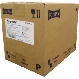 AMPUWA Plastic bottle for injection/infusion solution, 10X500 ml