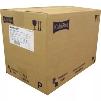 AMPUWA Plastic bottle for injection/infusion solution, 10X1000 ml AMPUWA Plastic bottle for injection/infusion solution, 10X1000 ml