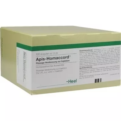 APIS HOMACCORD Ampoules, 100 pcs APIS HOMACCORD Ampoules, 100 pcs