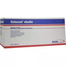 GELOCAST elastic zinc gel bandage 8 cmx7 m, 10 pcs