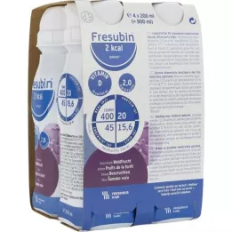 FRESUBIN 2 kcal DRINK Forest fruit drinking bottle, 4X200 ml
