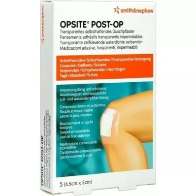 OPSITE Post-OP 5x6.5 cm bandage, 5 pcs OPSITE Post-OP 5x6.5 cm bandage, 5 pcs