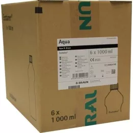 AQUA B.Braun flushing solution plastic bottle, 6X1000 ml