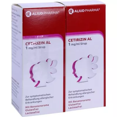 CETIRIZIN AL 1 mg/ml syrup, 2X75 ml CETIRIZIN AL 1 mg/ml syrup, 2X75 ml