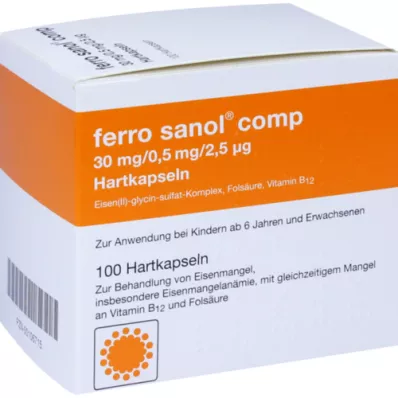 FERRO SANOL comp.Hartkaps.m.msr.überz.Pellets, 100 pcs