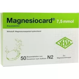 MAGNESIOCARD 7.5 mmol effervescent tablets, 50 pcs