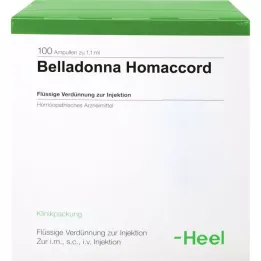 BELLADONNA HOMACCORD Ampoules, 100 pcs