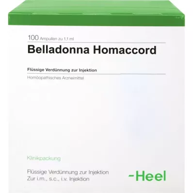 BELLADONNA HOMACCORD Ampoules, 100 pcs BELLADONNA HOMACCORD Ampoules, 100 pcs