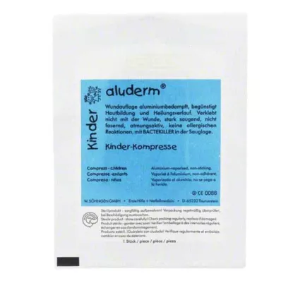 Aluderm childrens compress 4 x 6 cm, 1 piece