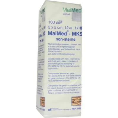 SCHLITZKOMPRESSEN 5x5 cm non-sterile 12-fold, 100 pcs SCHLITZKOMPRESSEN 5x5 cm non-sterile 12-fold, 100 pcs
