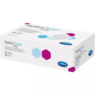 HYDROCLEAN cavity compresses 7.5x7.5 cm sterile, 10 pcs HYDROCLEAN cavity compresses 7.5x7.5 cm sterile, 10 pcs