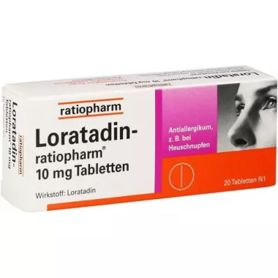 LORATADIN-ratiopharm 10 mg tablets, 20 pcs