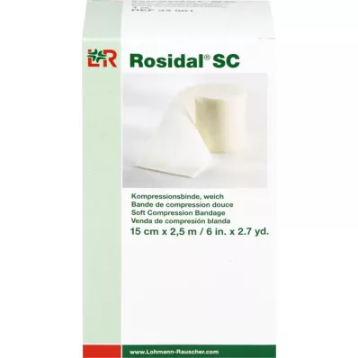 ROSIDAL SC Compression bandage soft 15 cmx2.5 m, 1 piece ROSIDAL SC Compression bandage soft 15 cmx2.5 m, 1 piece