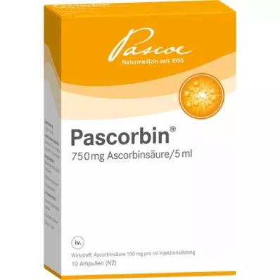 PASCORBIN Solution for injection ampoules, 10X5 ml PASCORBIN Solution for injection ampoules, 10X5 ml