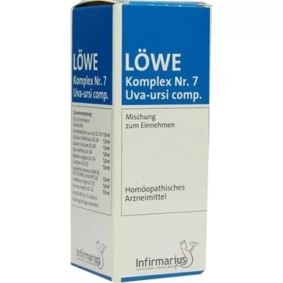 LÖWE KOMPLEX No.7 Uva ursi comp. drops, 50 ml LÖWE KOMPLEX No.7 Uva ursi comp. drops, 50 ml
