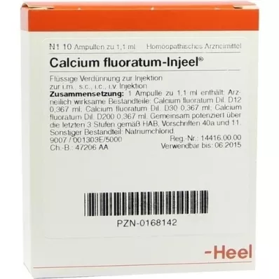 CALCIUM FLUORATUM INJEEL Ampoules, 10 pcs CALCIUM FLUORATUM INJEEL Ampoules, 10 pcs