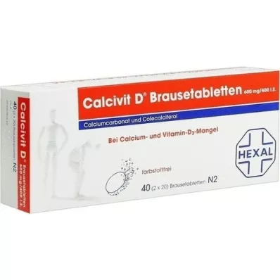 CALCIVIT D effervescent tablets, 40 pcs CALCIVIT D effervescent tablets, 40 pcs