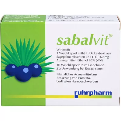 SABALVIT Capsules, 40 pcs SABALVIT Capsules, 40 pcs