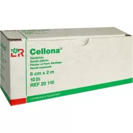 CELLONA Plaster bandages 6 cmx2 m, 10 pieces