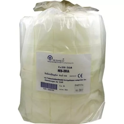 ZELLSTOFFTUPFER FES ZELL 4x5 cm highly bleached, 2X500 pcs