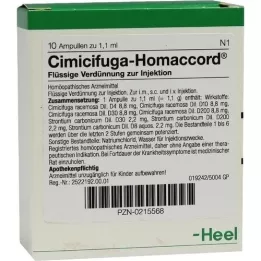 CIMICIFUGA HOMACCORD Ampoules, 10 pcs