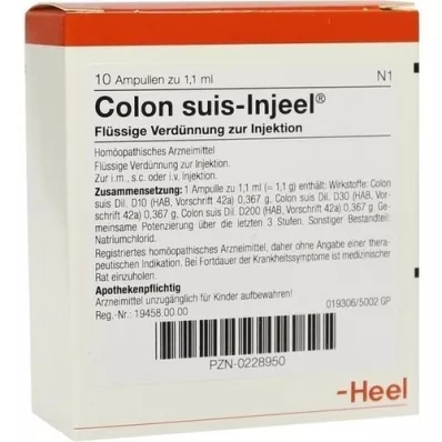COLON SUIS Injeel ampoules, 10 pcs COLON SUIS Injeel ampoules, 10 pcs