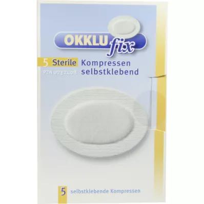 OKKLUFIX Eye compresses sterile self-adhesive, 5 pcs OKKLUFIX Eye compresses sterile self-adhesive, 5 pcs