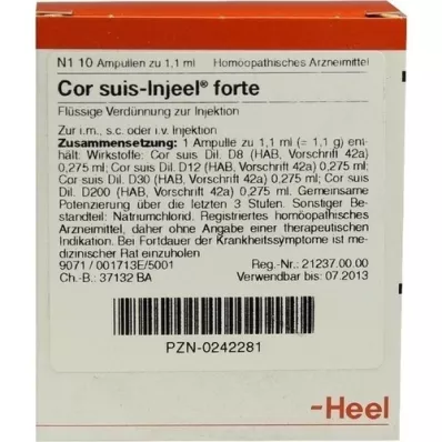 COR SUIS Injeel forte ampoules, 10 pcs