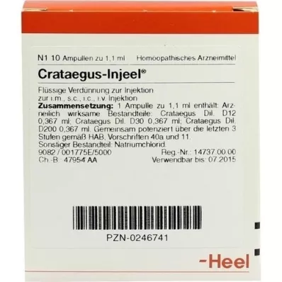 CRATAEGUS INJEEL Ampoules, 10 pcs
