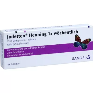 JODETTEN Henning 1x weekly tablets, 14 pcs JODETTEN Henning 1x weekly tablets, 14 pcs