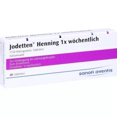 JODETTEN Henning 1x weekly tablets, 28 pcs