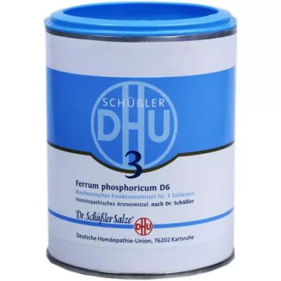 BIOCHEMIE DHU 3 Ferrum phosphoricum D 6 tablets, 1000 pcs