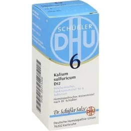 BIOCHEMIE DHU 6 potassium sulfuricum D 12 tablets, 80 pcs