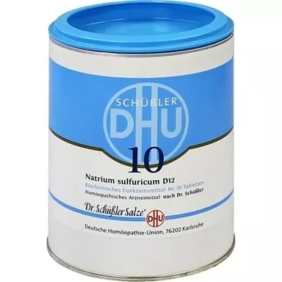 BIOCHEMIE DHU 10 Natrum sulfuricum D 12 tablets, 1000 pcs BIOCHEMIE DHU 10 Natrum sulfuricum D 12 tablets, 1000 pcs