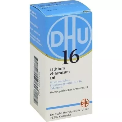 BIOCHEMIE DHU 16 Lithium chloratum D 6 tablets, 80 pcs BIOCHEMIE DHU 16 Lithium chloratum D 6 tablets, 80 pcs