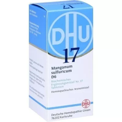 BIOCHEMIE DHU 17 Manganum sulfuricum D 6 tablets, 80 pcs BIOCHEMIE DHU 17 Manganum sulfuricum D 6 tablets, 80 pcs