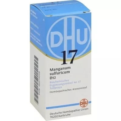 BIOCHEMIE DHU 17 Manganum sulfuricum D 12 tablets, 80 pcs BIOCHEMIE DHU 17 Manganum sulfuricum D 12 tablets, 80 pcs