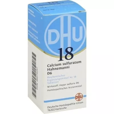 BIOCHEMIE DHU 18 Calcium sulfuratum D 6 tablets, 80 pcs BIOCHEMIE DHU 18 Calcium sulfuratum D 6 tablets, 80 pcs