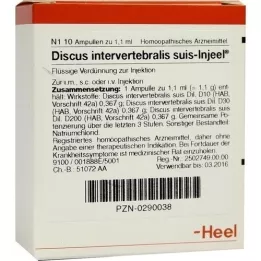 DISCUS INTERVERTEBRALIS suis Injeel ampoules, 10 pcs