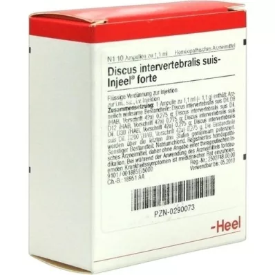 DISCUS INTERVERTEBRALIS suis Injeel forte ampoules, 10 pcs DISCUS INTERVERTEBRALIS suis Injeel forte ampoules, 10 pcs