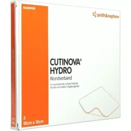 CUTINOVA Hydro 10x10 cm adhesive wound dressing, 5 pcs