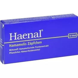 HAENAL Hamamelis suppositories, 10 pcs