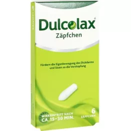 DULCOLAX Suppositories, 6 pcs