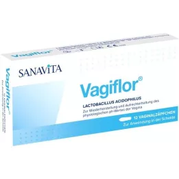 VAGIFLOR Vaginal suppositories, 12 pcs