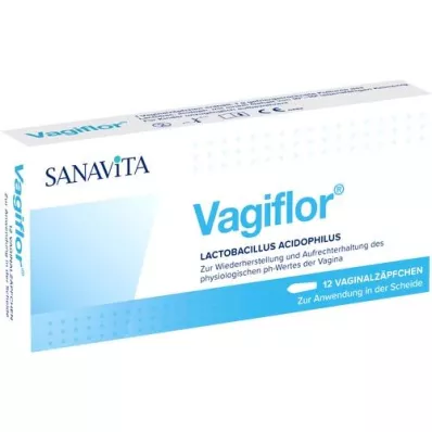 VAGIFLOR Vaginal suppositories, 12 pcs