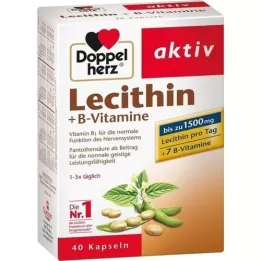 DOPPELHERZ Lecithin + B vitamins capsules, 40 pieces
