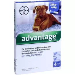 ADVANTAGE 400 solution pipettes for dogs from 25 kg, 1x4 pieces