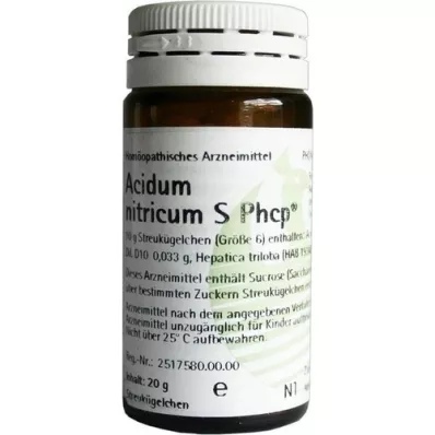 ACIDUM NITRICUM S Phcp globules, 20 g