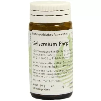 GELSEMIUM PHCP Globules, 20 g GELSEMIUM PHCP Globules, 20 g