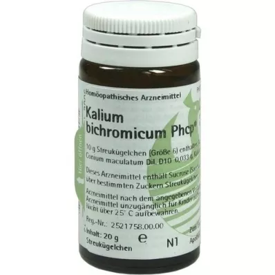 KALIUM BICHROMICUM PHCP Globules, 20 g